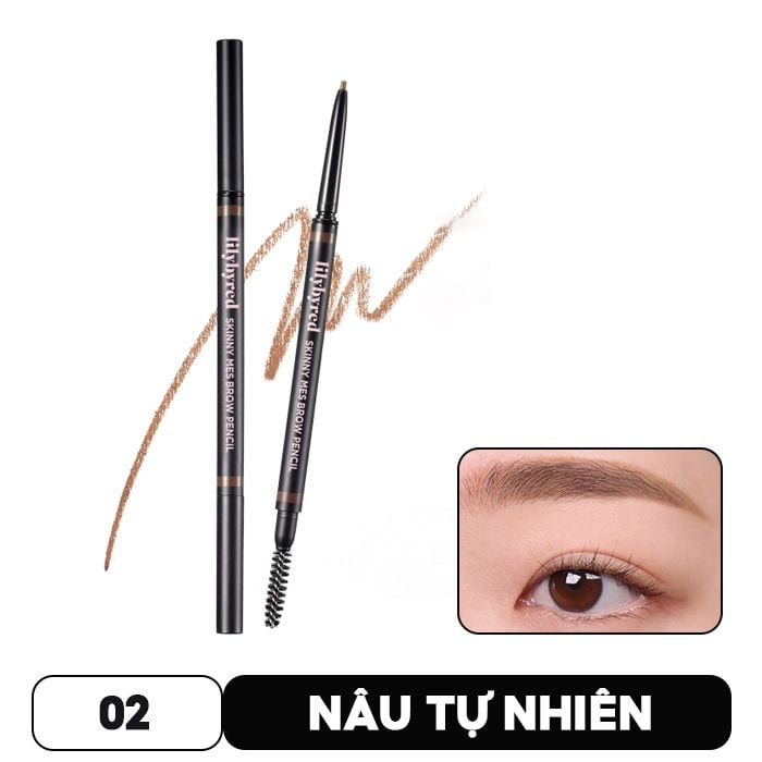 Chì Kẻ Chân Mày Siêu Mảnh Lilybyred Skinny Mes Brow Pencil 0.09g