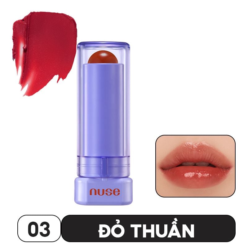 [NUSE BY ROMAND] Son Dưỡng Có Màu Thuần Chay Nuse Color Care Lipbalm
