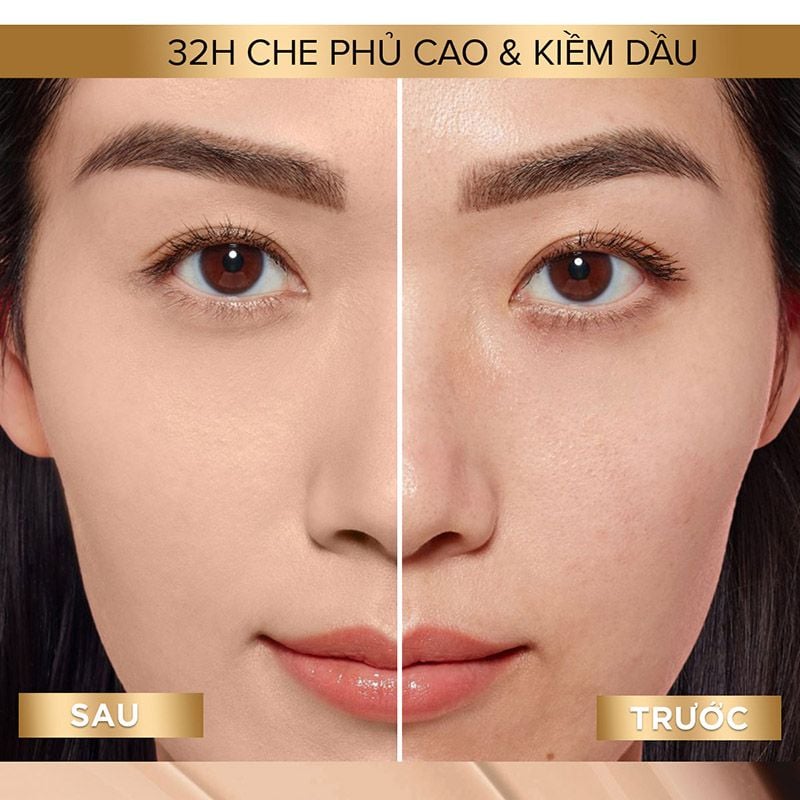 Kem Nền L'Oreal Che Phủ Cao, Kiềm Dầu, Lâu Trôi Với 4% Niacinamide Infallible 32H Matte Cover Foundation SPF25 PA+++ 30ml