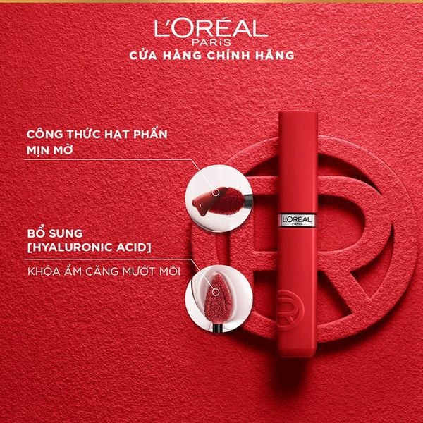  Son Kem Lì L'Oreal Nhẹ Môi, Lâu Trôi Infallible Matte Resistance 