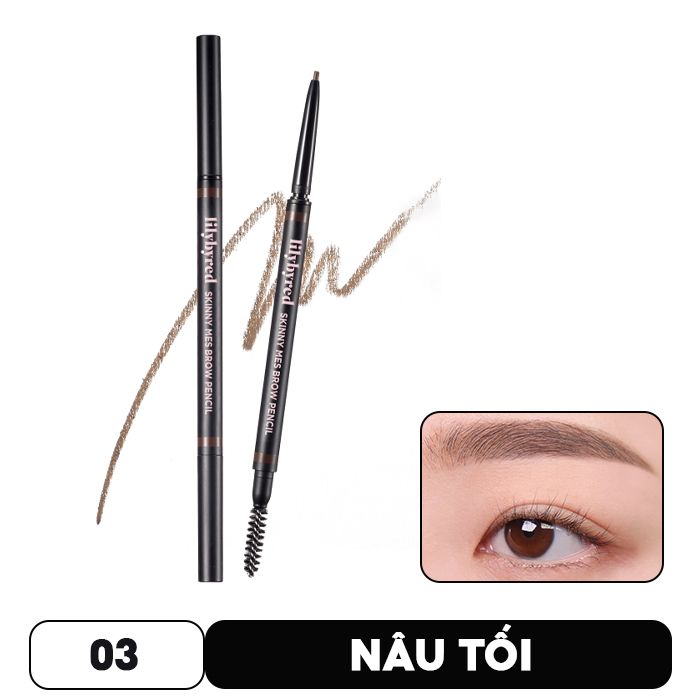 Chì Kẻ Chân Mày Siêu Mảnh Lilybyred Skinny Mes Brow Pencil 0.09g