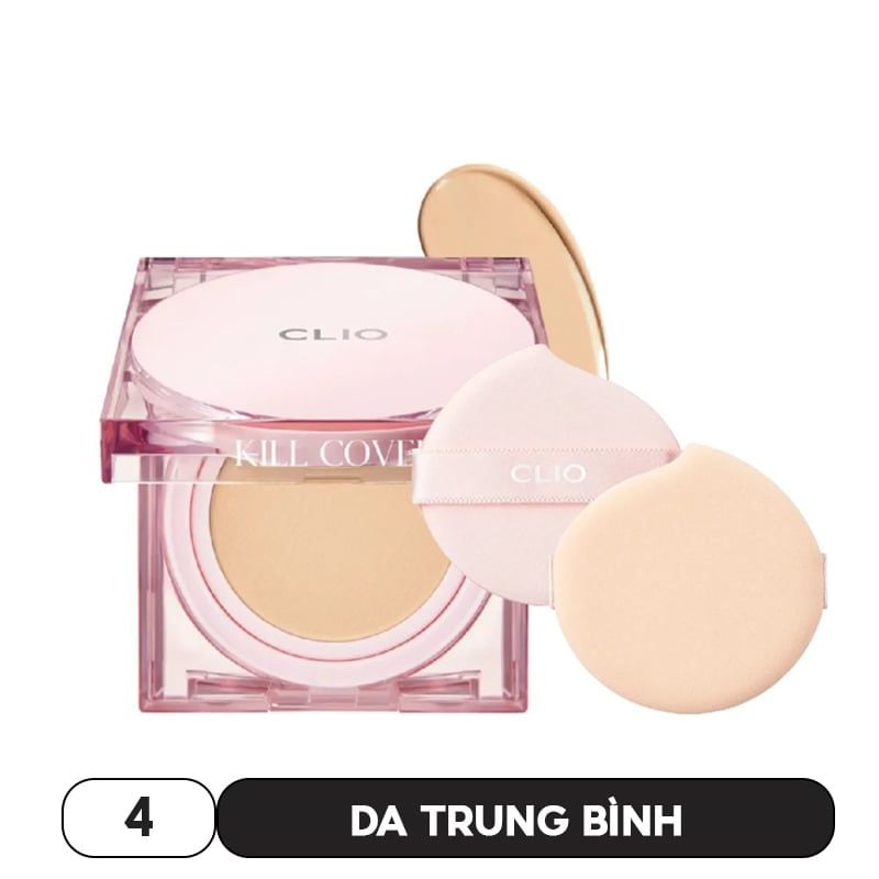 Phấn Nước Che Phủ Mỏng Mịn Clio Kill Cover Mesh Glow Cushion SPF50+ PA++++