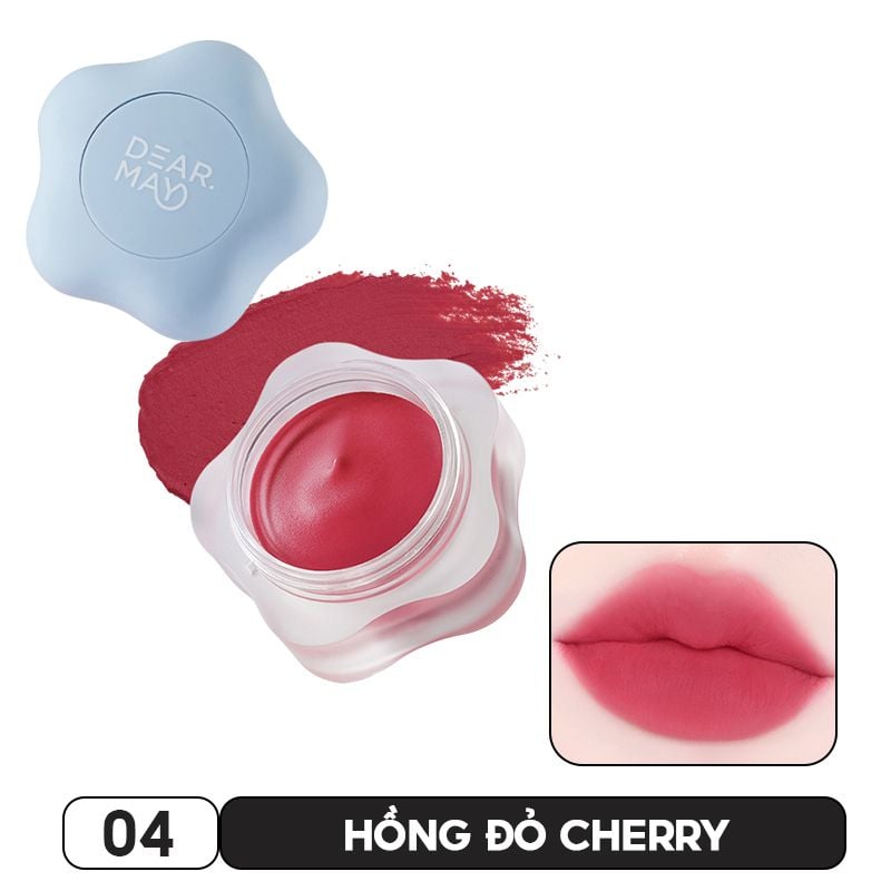 Son Kem Bùn Kiêm Má Hồng Mờ Lì Thuần Chay Dearmay Pure Falling Mood Lip Pot 6.5g