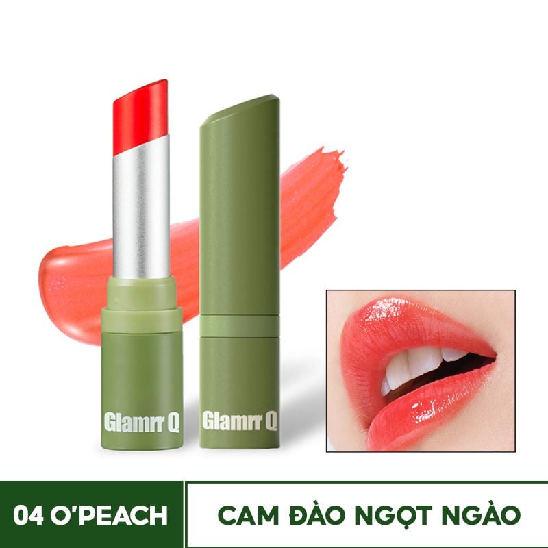 Son Dưỡng Có Màu Glamrr Q Thuần Chay Vegan Super Lip Balm 4.5g