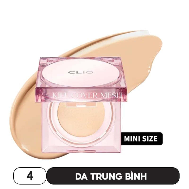 Phấn Nước Che Phủ Mỏng Mịn Clio Kill Cover Mesh Glow Cushion SPF50+ PA++++