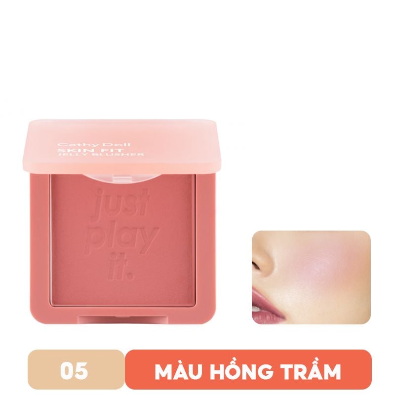 Phấn Má Hồng Dạng Kem Mềm Mịn Cathy Doll Skin Fit Jelly Blusher 6g