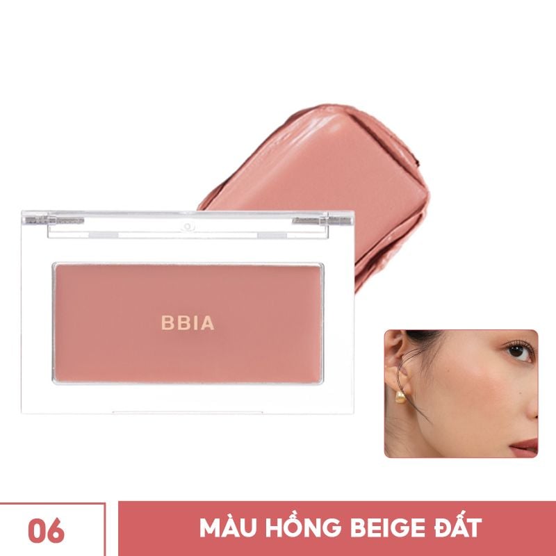 Má Hồng Dạng Kem Mềm Mịn, Chuẩn Màu Bbia Ready To Wear Downy Cheek 3.5g