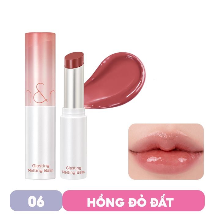 [VE-EASY] Son Dưỡng Dạng Thỏi Có Màu Thuần Chay Dưỡng Ẩm Mềm Môi Romand Glasting Melting Balm