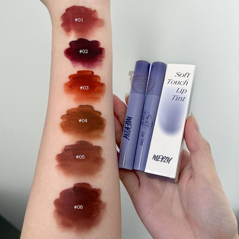 [SL1 - SL12] Son Kem Siêu Lì, Siêu Mịn Môi Merzy Soft Touch Lip Tint 3g