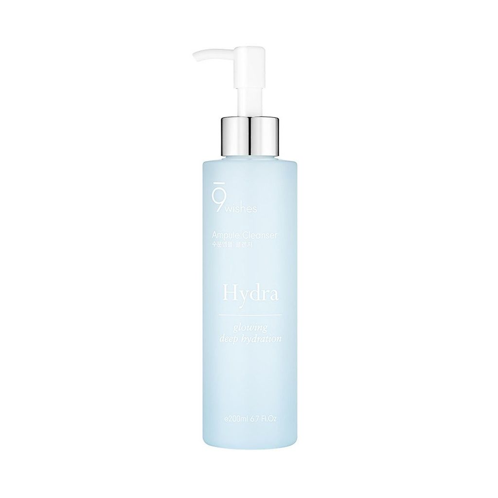 Gel Rửa Mặt Dưỡng Ẩm 9 Wishes Hydra Glowing Deep Hydration Ampule Cleanser 200ml