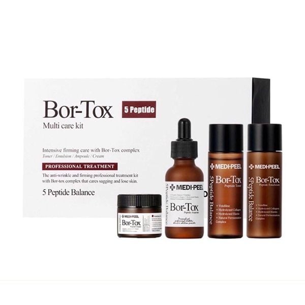 [4 Items] Bộ Dưỡng Medi-Peel Cải Thiện Nếp Nhăn Giúp Da Căng Bóng Bor-Tox 5 Peptide Multi Care Kit