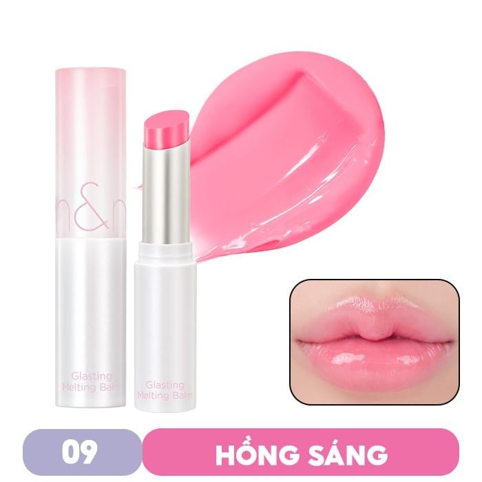 [VE-EASY] Son Dưỡng Dạng Thỏi Có Màu Thuần Chay Dưỡng Ẩm Mềm Môi Romand Glasting Melting Balm