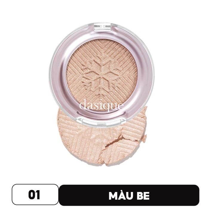 Phấn Bắt Sáng Ánh Nhũ Siêu Lấp Lánh Dasique Highlighter 7.5g #01 SNOW AURORA