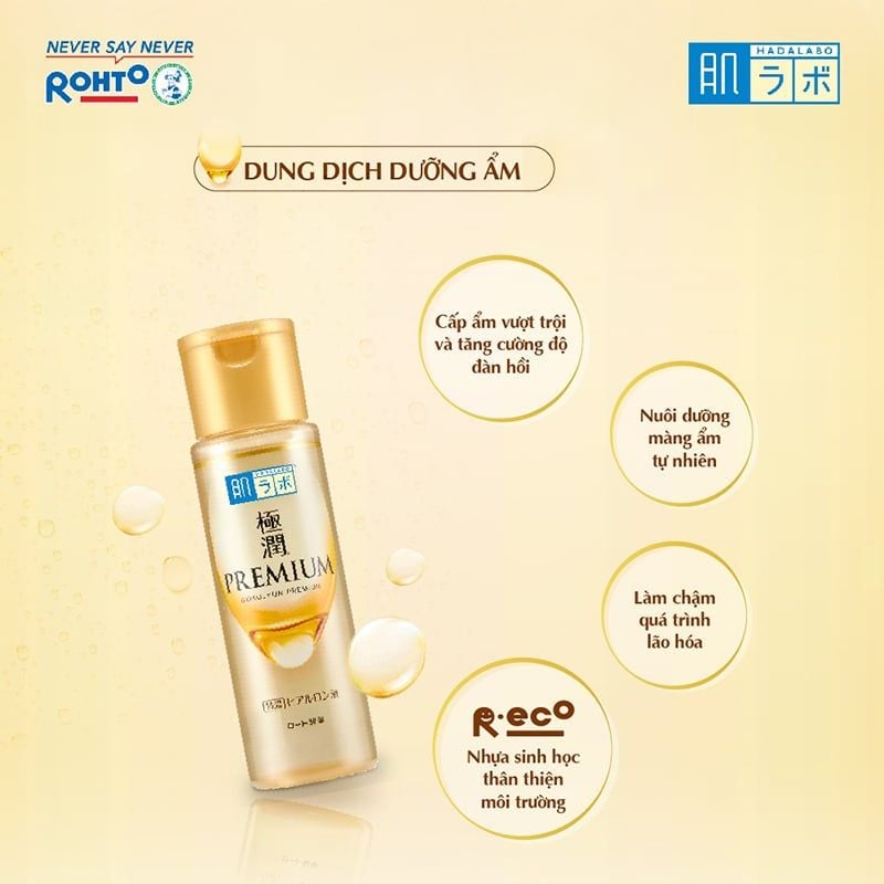 Dung Dịch Dưỡng Ẩm Tối Ưu Hada Labo Premium Gokujyun Lotion 170ml