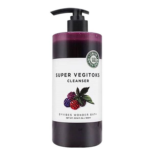 [4 mùi] Sữa Rửa Mặt Rau Củ Byvibes Wonder Bath Super Vegitoks Cleanser 300ml