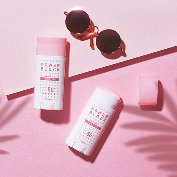 Kem Chống Nắng A'pieu Dạng Thỏi Nâng Tone Power Block Tone Up Sun Stick SPF50+ PA++++ 15g