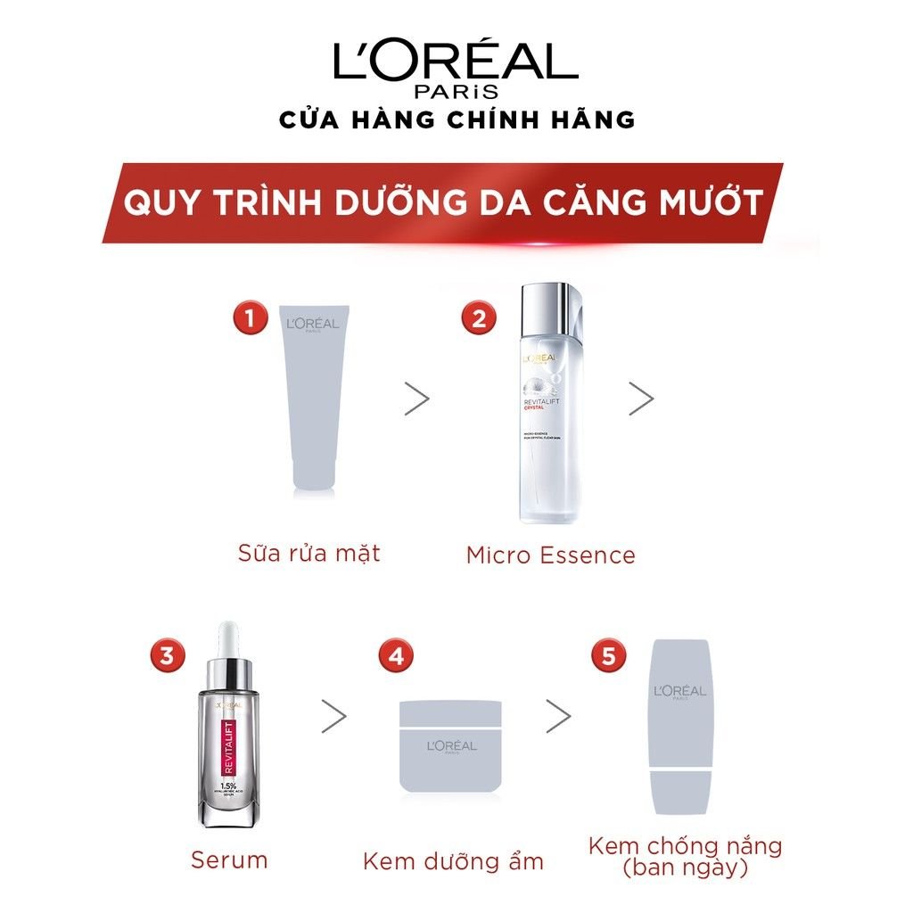 [65ml] Tinh Chất Dưỡng Da L'Oreal Căng Mướt Revitalift Crystal Micro-Essence