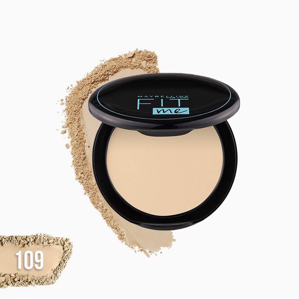 Phấn Phủ Dạng Nén Che Phủ Hoàn Hảo, Kiềm Dầu Hiệu Quả Maybelline Fit Me Matte Poreless Powder SPF32 /PA+++ 6g - Hộp Tròn