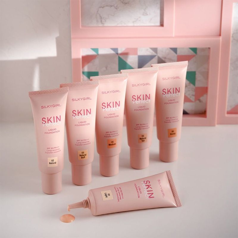 Kem Nền Dạng Tuýp Che Phủ Tự Nhiên Silkygirl Skin Perfect Liquid Foundation SPF30/PA+++ 25ml