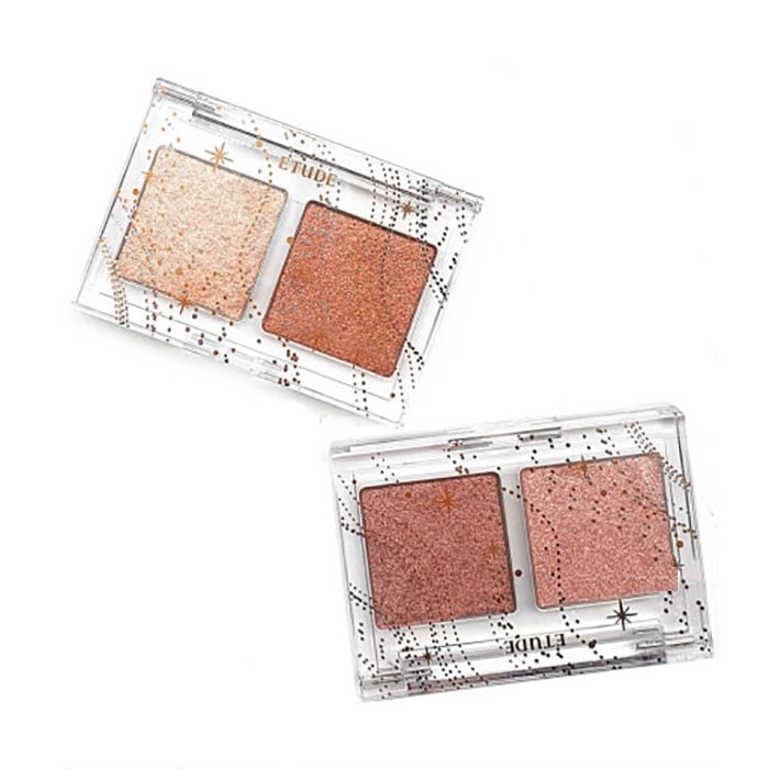 [Glittery Snow] Phấn Mắt Hai Ô Ánh Nhũ Lấp Lánh, Mềm Mịn Etude Glittery Snow Air Mousse Palette