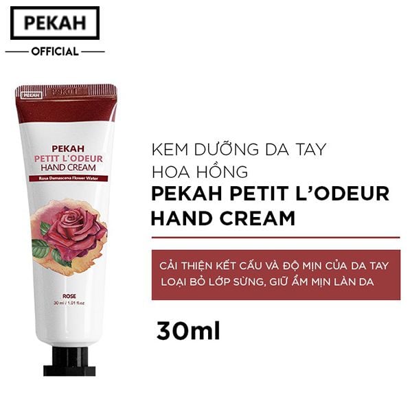 [30ml] Kem Dưỡng Da Tay Pekah Petit L'odeur Rose Hand Cream