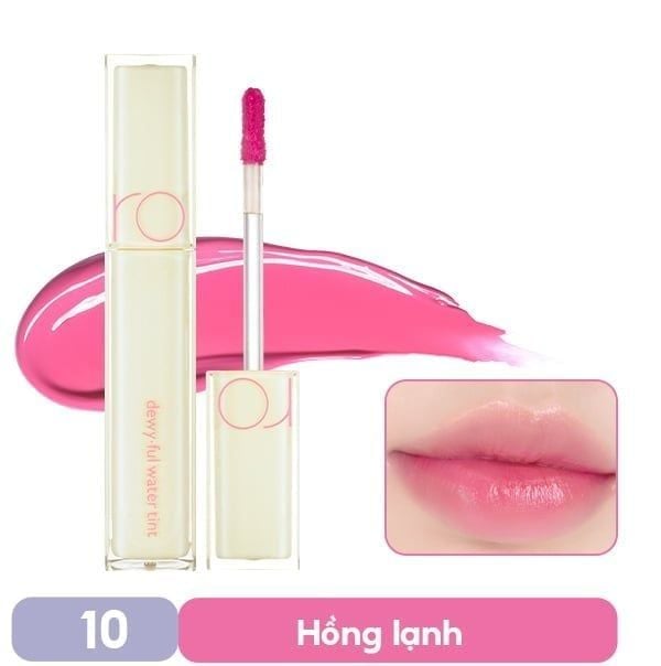 Son Tint Bóng, Siêu Lì Cho Đôi Môi Căng Mọng Romand Dewyful Water Tint