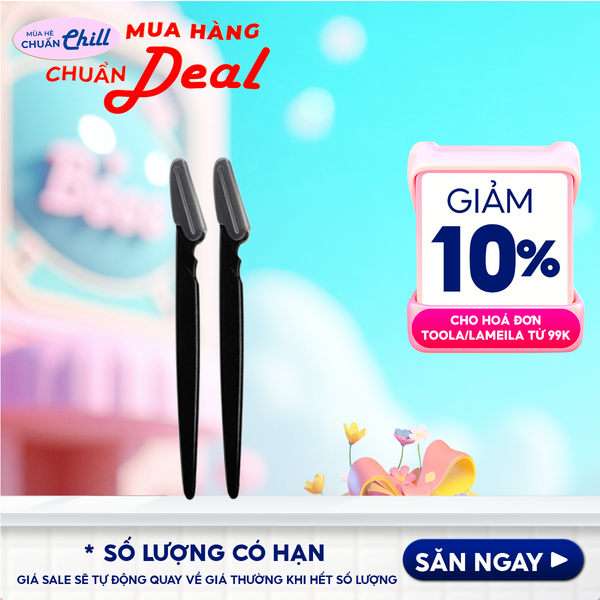 [NHẬP KHẨU] Set 2 Dao Cao Lông Mày Bằng Nhựa TOOLA Eyebrow Trimmer - TLA008