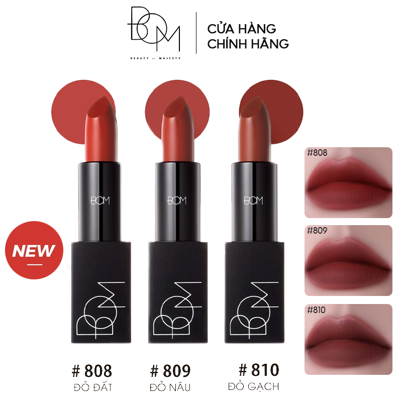 [PHIÊN BẢN ĐẶC BIỆT] Son Thỏi Lì, Lên Màu Chuẩn B.O.M My Lipstick