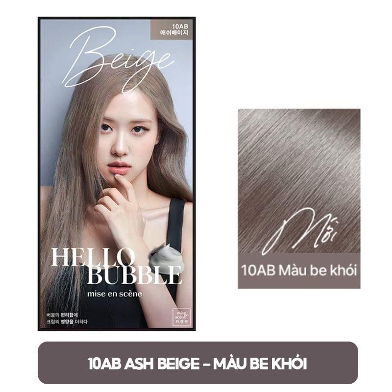 [Black Pink's Choice] Thuốc Gội Nhuộm Tóc Dạng Bọt Mise En Scene Hello Bubble Foam Color