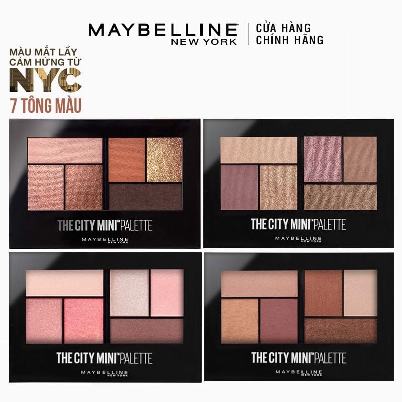 Bảng Phấn Mắt 6 Ô Maybelline The City Mini Palette 6.1g