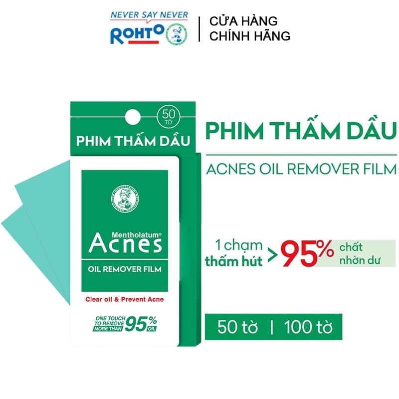 Giấy Thấm Dầu Acnes Dạng Phim Giúp Kiểm Soát Dầu Nhờn Oil Remover Film