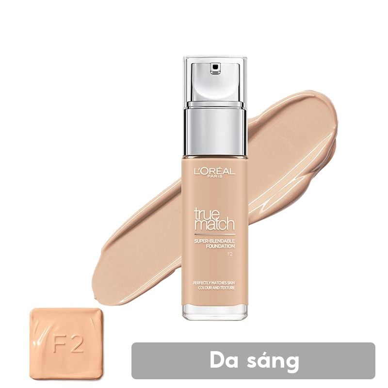 Kem Nền L'Oreal Mịn Nhẹ Cho Lớp Nền Bền Màu Lâu Trôi True Match Super-Blendable Foundation SPF16/PA++ 30ml