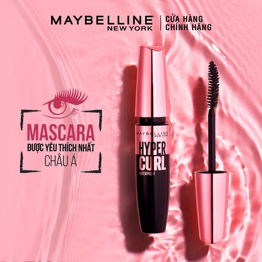 Mascara Làm Dài Và Cong Mi, Không Lem Không Trôi Maybelline The Hyper Curl Mascara