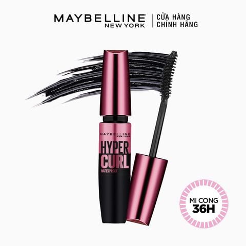  Mascara Làm Dài Và Cong Mi, Không Lem Không Trôi Maybelline The Hyper Curl Mascara 9.2ml 