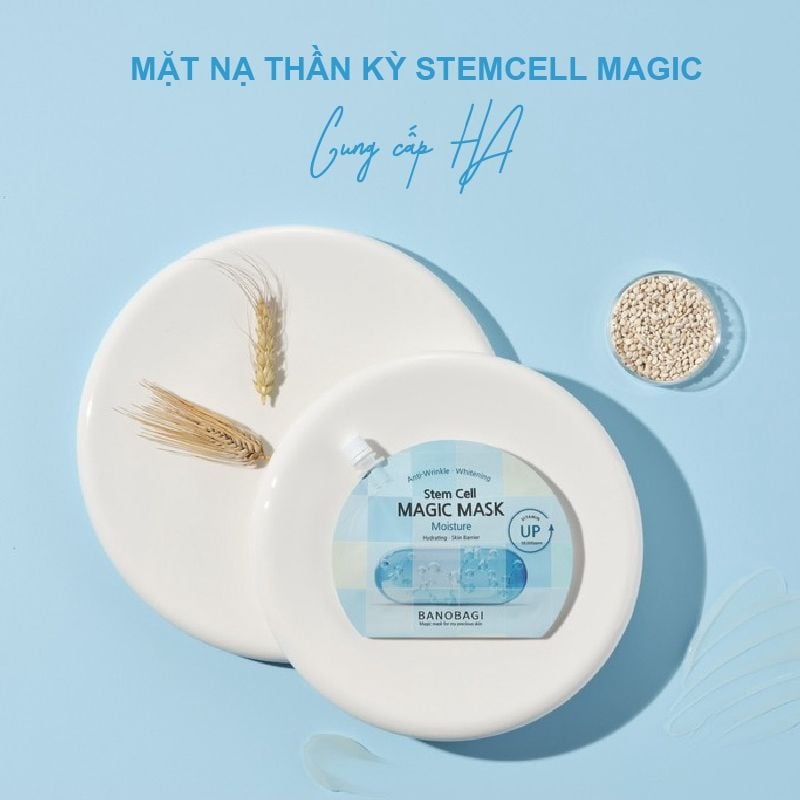 Mặt Nạ Ngủ Dưỡng Ẩm Hỗ Trợ Trắng Da Banobagi Stem Cell Magic Mask 23ml