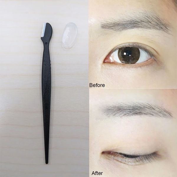  [Bộ 3 Dao] Dao Cạo Lông Mày Kai Groom Eyebrow Razor 