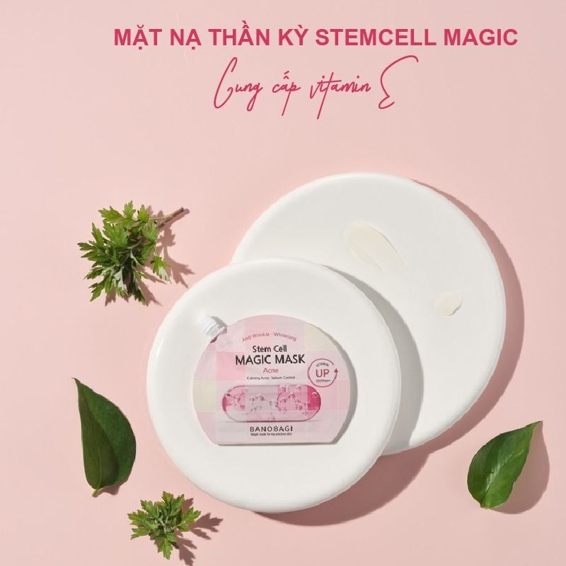 Mặt Nạ Ngủ Dưỡng Ẩm Trắng Da Banobagi Stem Cell Magic Mask 23ml