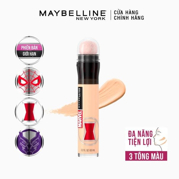  [MAYBELLINE x MARVEL] Bút Cushion Che Khuyết Điểm Maybelline Instant Age Rewind Eraser Multi-Use Concealer 6ml - 110 FAIR 