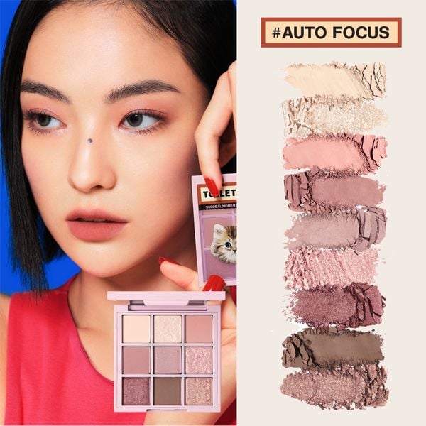  [3CE x TOILETPAPER] Bảng Phấn Mắt 9 Ô 3CE Multi Eye Color Palette - Auto Focus 