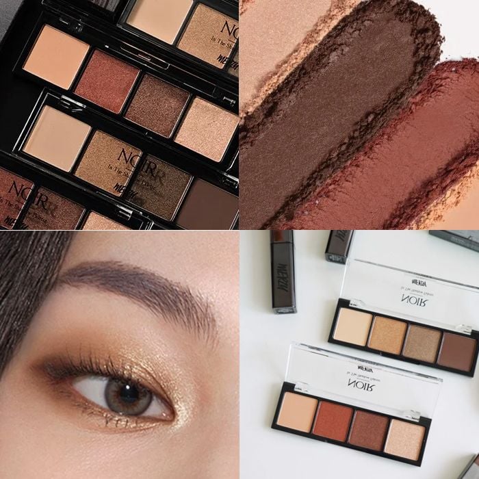 Bảng Phấn Mắt 4 Ô Xinh Xắn Merzy Noir In The Shadow Palette - NS1 CAFE.NOIR  6.7g
