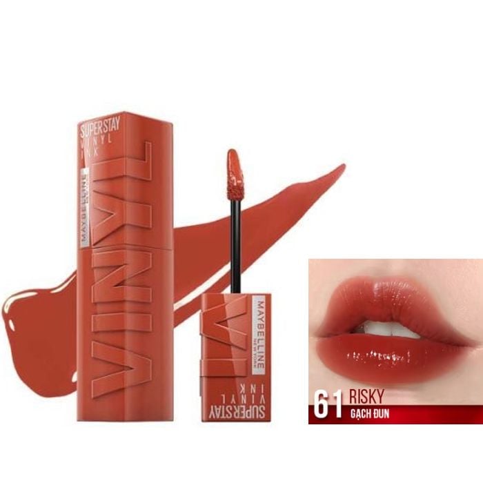 (BST SON "SỐT") Son Kem Bóng Bền Màu, Nhẹ Môi Maybelline New York Superstay Vinyl Ink 4.2ml
