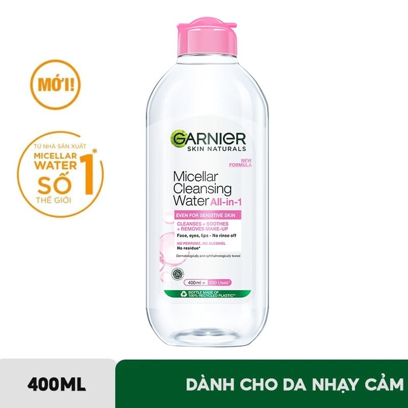 Nước Tẩy Trang Làm Sạch Sâu Garnier Micellar Cleansing Water