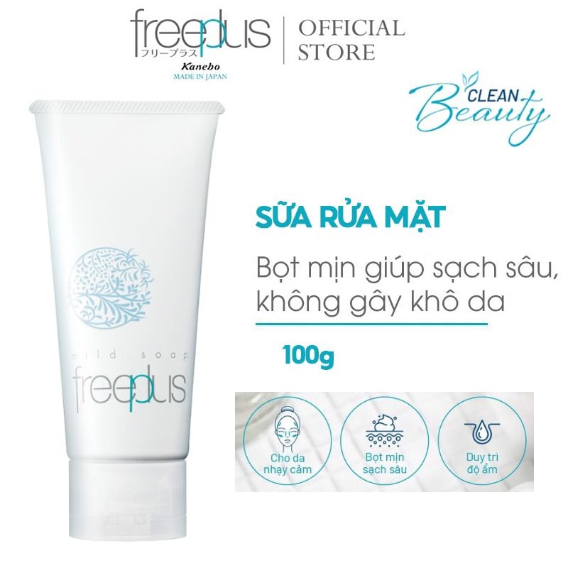 Sữa Rửa Mặt Freeplus Dịu Nhẹ Mild Soap A 100g