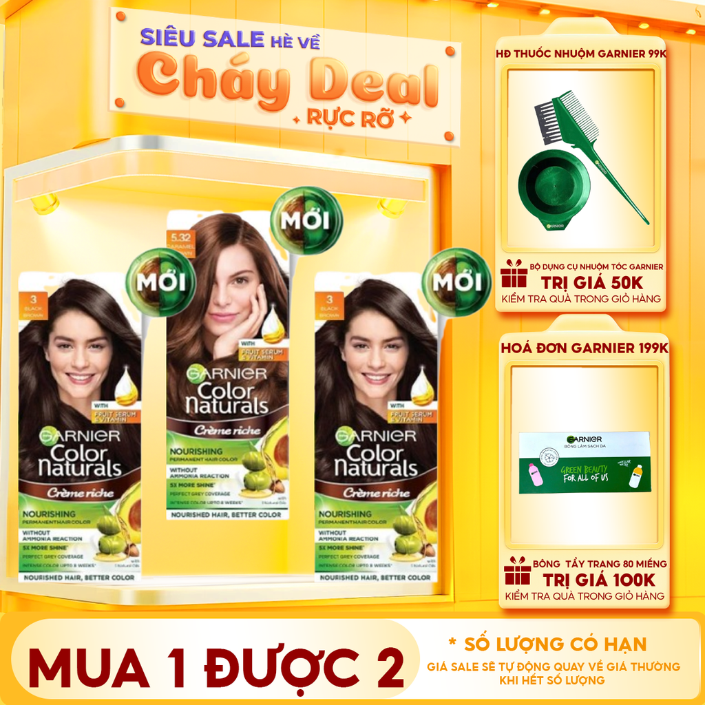 Kem Nhuộm Tóc Chuẩn Màu Garnier Color Naturals Ultra Colors