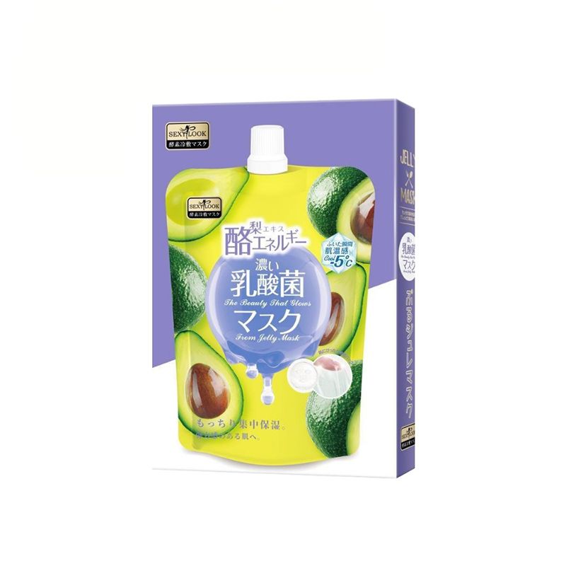 Mặt Nạ Làm Sáng Da Và Bổ Sung Năng Lượng Cho Làn Da Sexylook Energy Moisturizing Cool Jelly Mask 32ml - Bơ