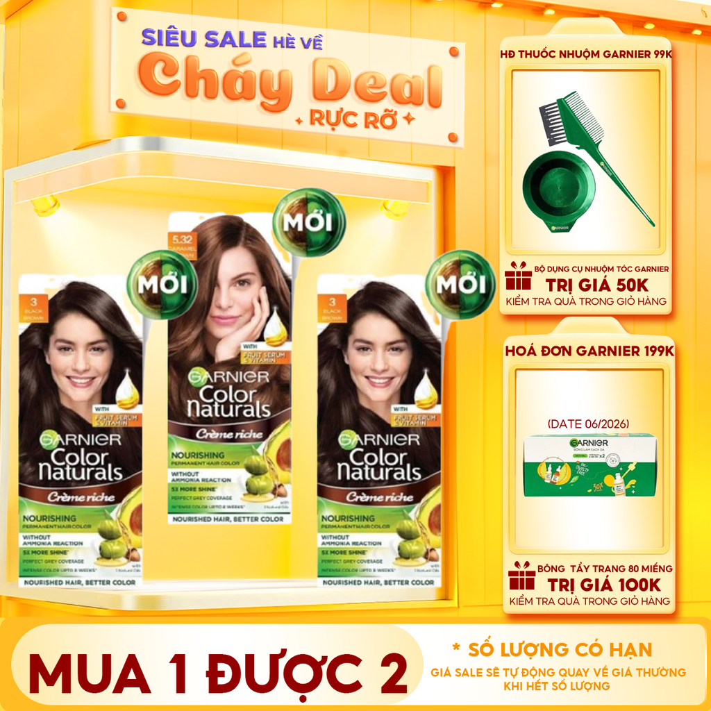 Kem Nhuộm Tóc Chuẩn Màu Garnier Color Naturals Ultra Colors