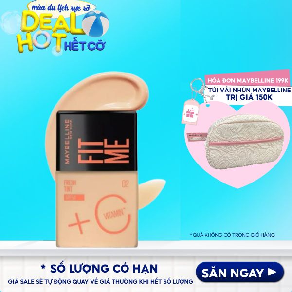Kem Nền Tươi Mướt, Chống Nắng Bảo Vệ Da Maybelline New York Fit Me Fresh Tint SPF50/PA+++