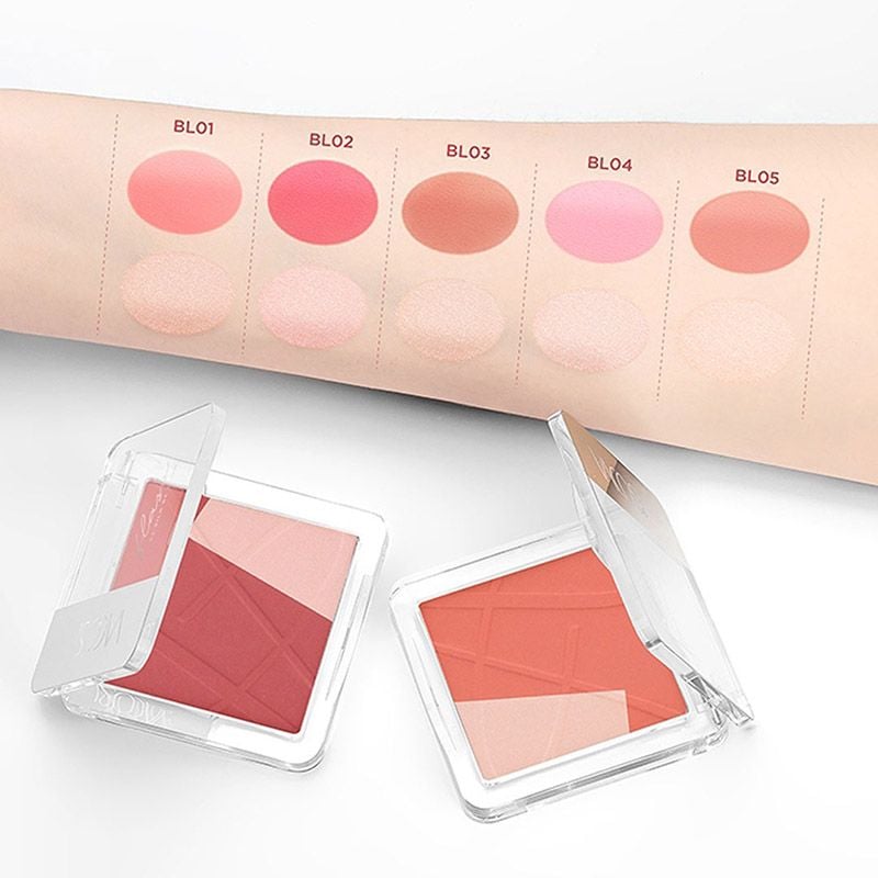Phấn Má Hồng Và Bắt Sáng Vacosi Flaso Blush Set 8.3g