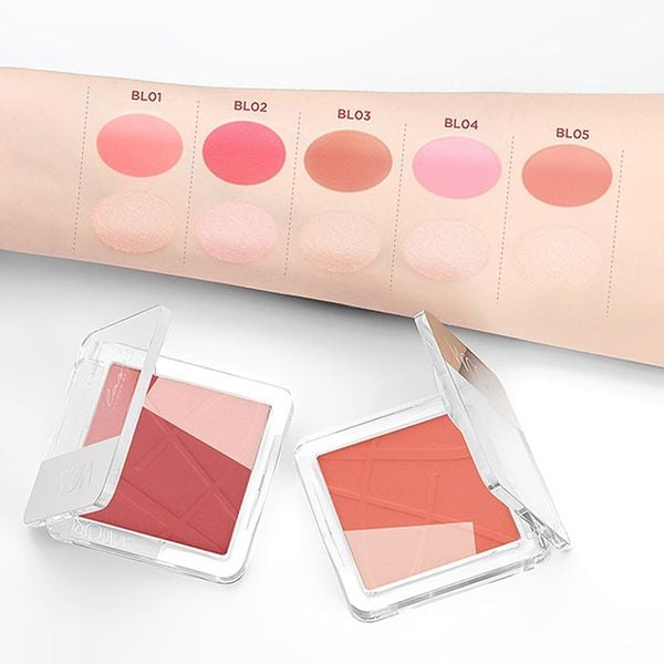  Phấn Má Hồng Và Bắt Sáng Vacosi Flaso Blush Set 8.3g 