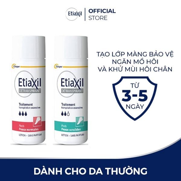Khử Mùi, Hỗ Trợ Giảm Mồ Hôi Chân, Tay Etiaxil Unperspirant Lotion Treatment 100ml